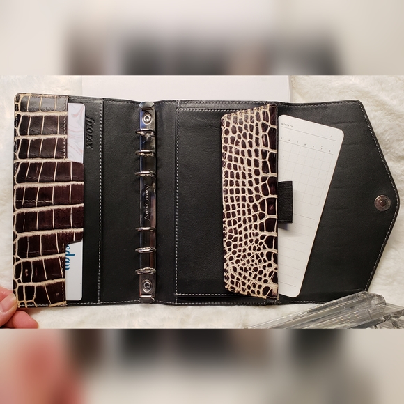 Filofax Compact Personal Deluxe Leather Organizer / Planner - Picture 3 of 12
